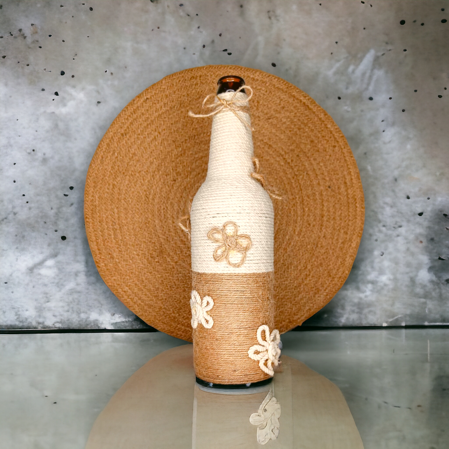 Jute and Macrame bottle
