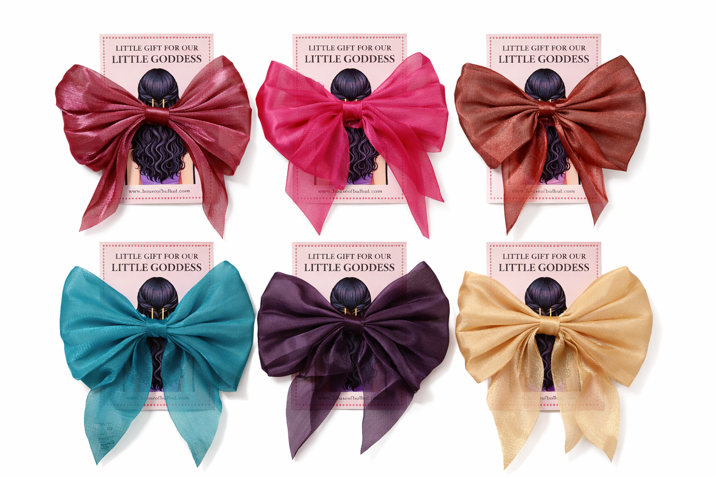 Little Gift for Our Little Goddess – Navratri Kanjak Gift Card with Satin Bow | House of Bulbul | Kanjak hamper | unique kanjak gifts