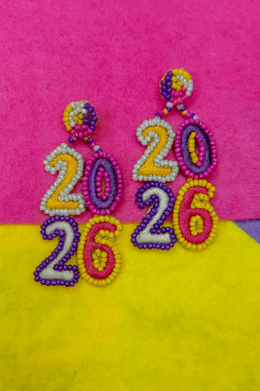 Handmade 2026 Earrings | Colorful Beaded Statement Jewelry for New Year