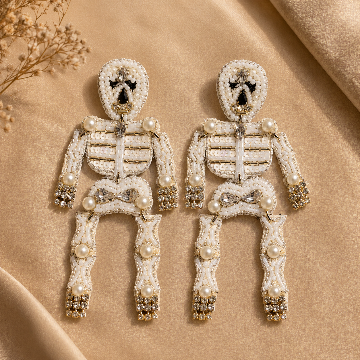 Skeleton Statement Earrings | Halloween Party Earrings | Baddie Fashion Jewelry