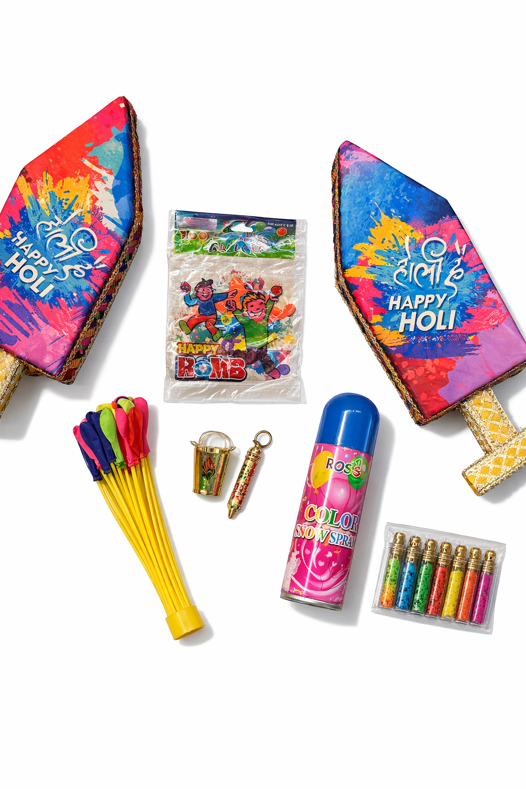 Happy Holi Gift Hamper | Premium Holi Kit with Water Gun, Gulal & Balloons