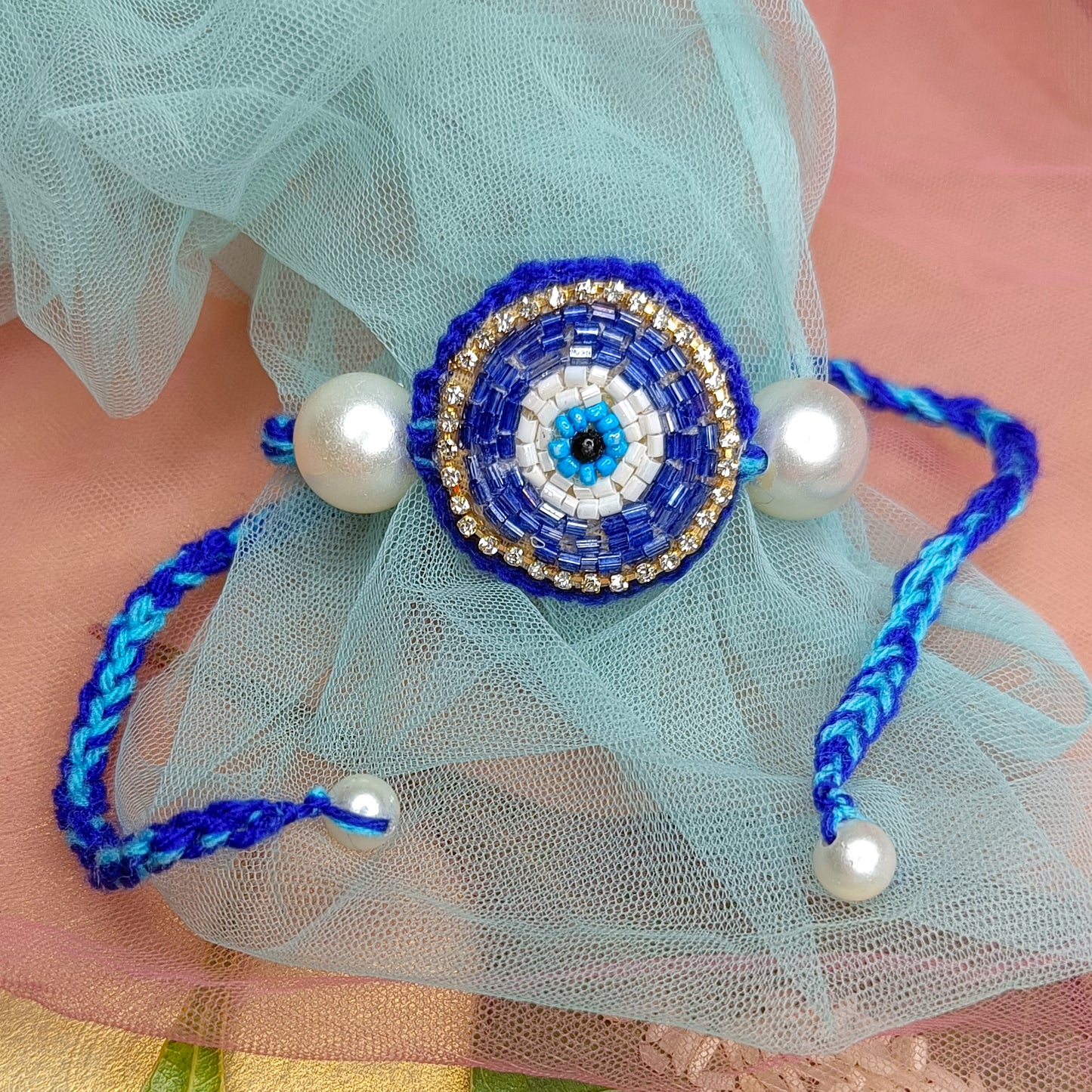 🌙 Bulbul’s Blue Nazar Rakhi