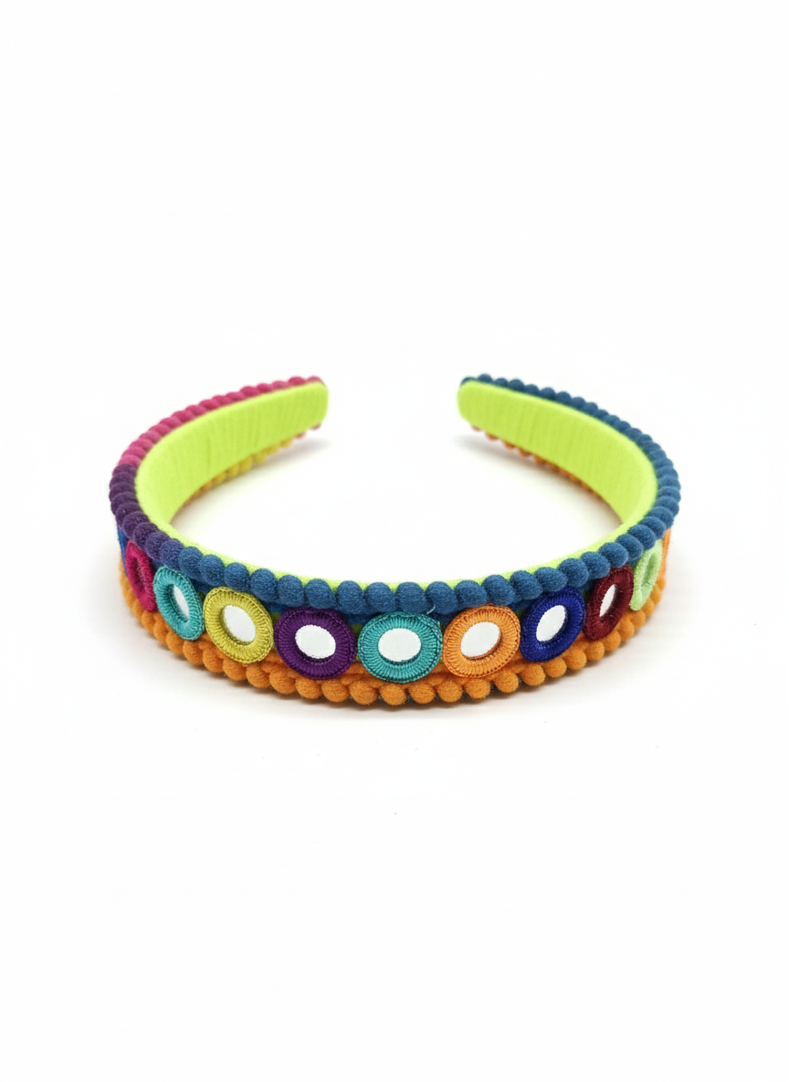 Mirror Work Embroidered Hairband