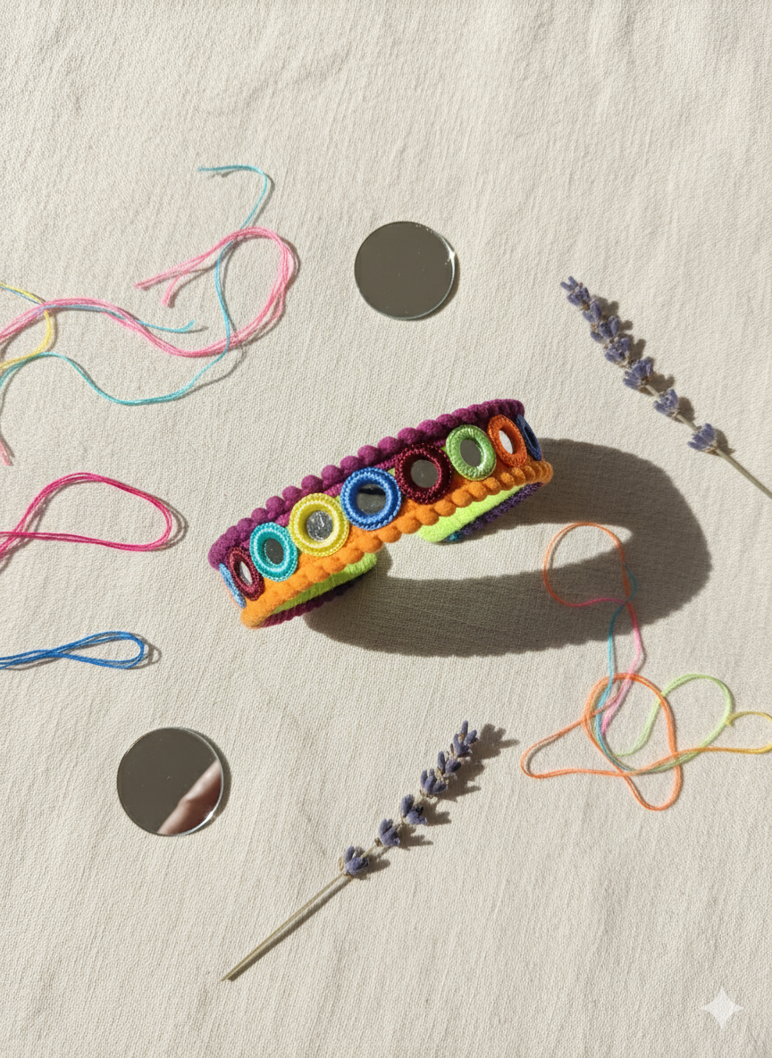 Mirror Work Embroidered Hairband