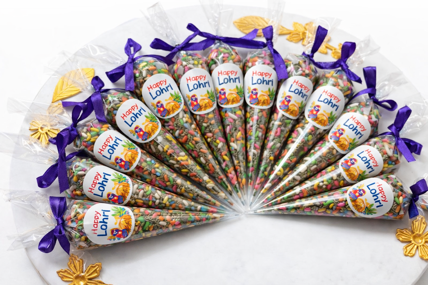 Lohri Mukhwas Cones | Punjabi Lohri Gifting & Festive Favors