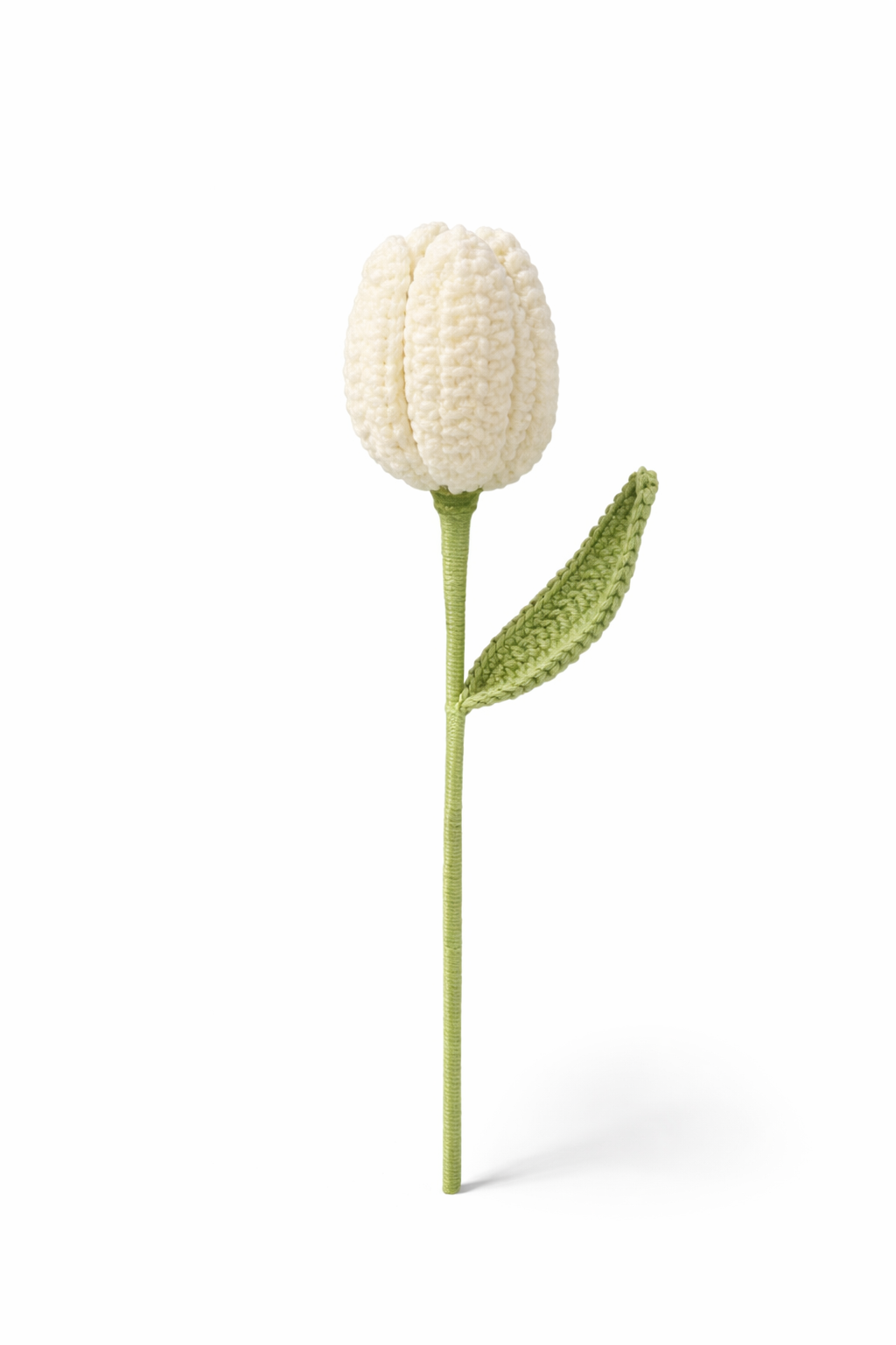 Handmade Crochet Heart Bloom Tulip | Openable Love Flower Gift | Eternal Yarn Flower