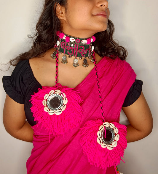Boho Banjaran Tribal Mirror Work Choker