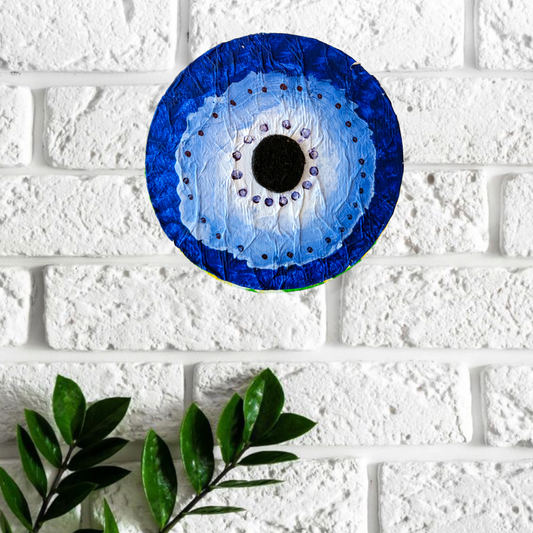 Evil Eye handmade wall plate