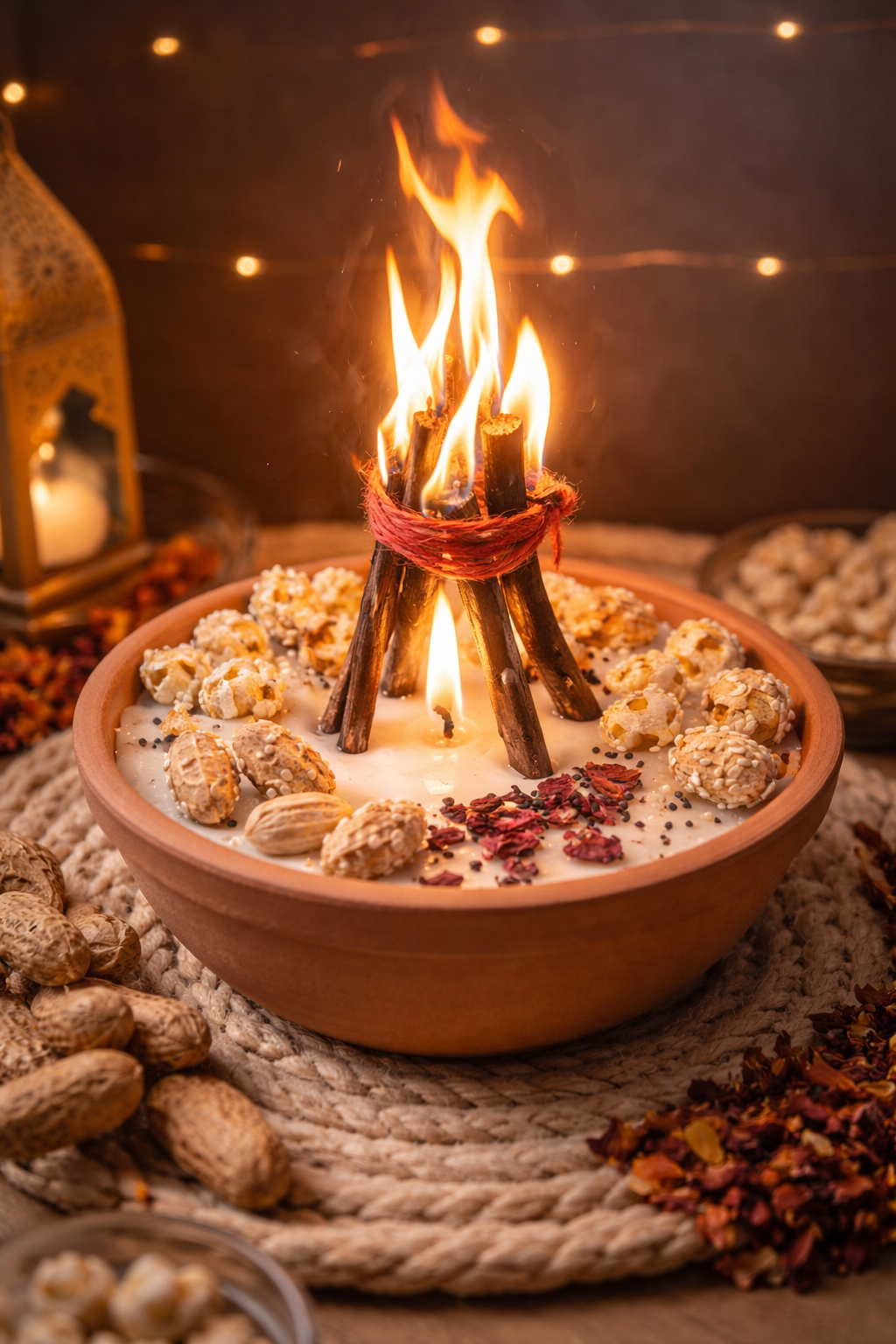 Lohri Harvest Candle | Punjabi Bonfire Candle for Lohri Gifting