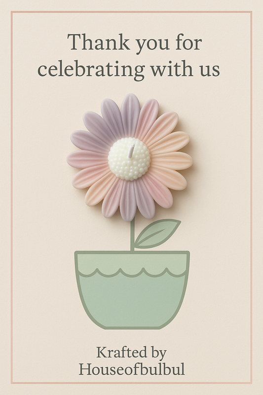 Aesthetic Daisy Flower Candles | Haldi Mehendi Favours | Gift Pack