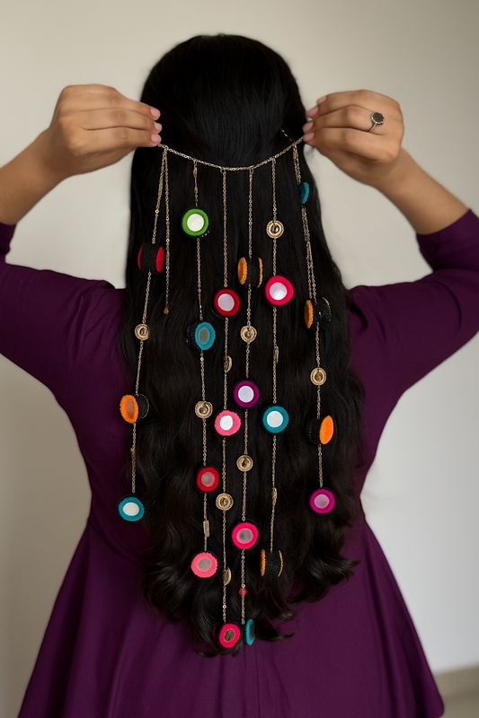 Bohemian Color Pop Hair Chain Accessory