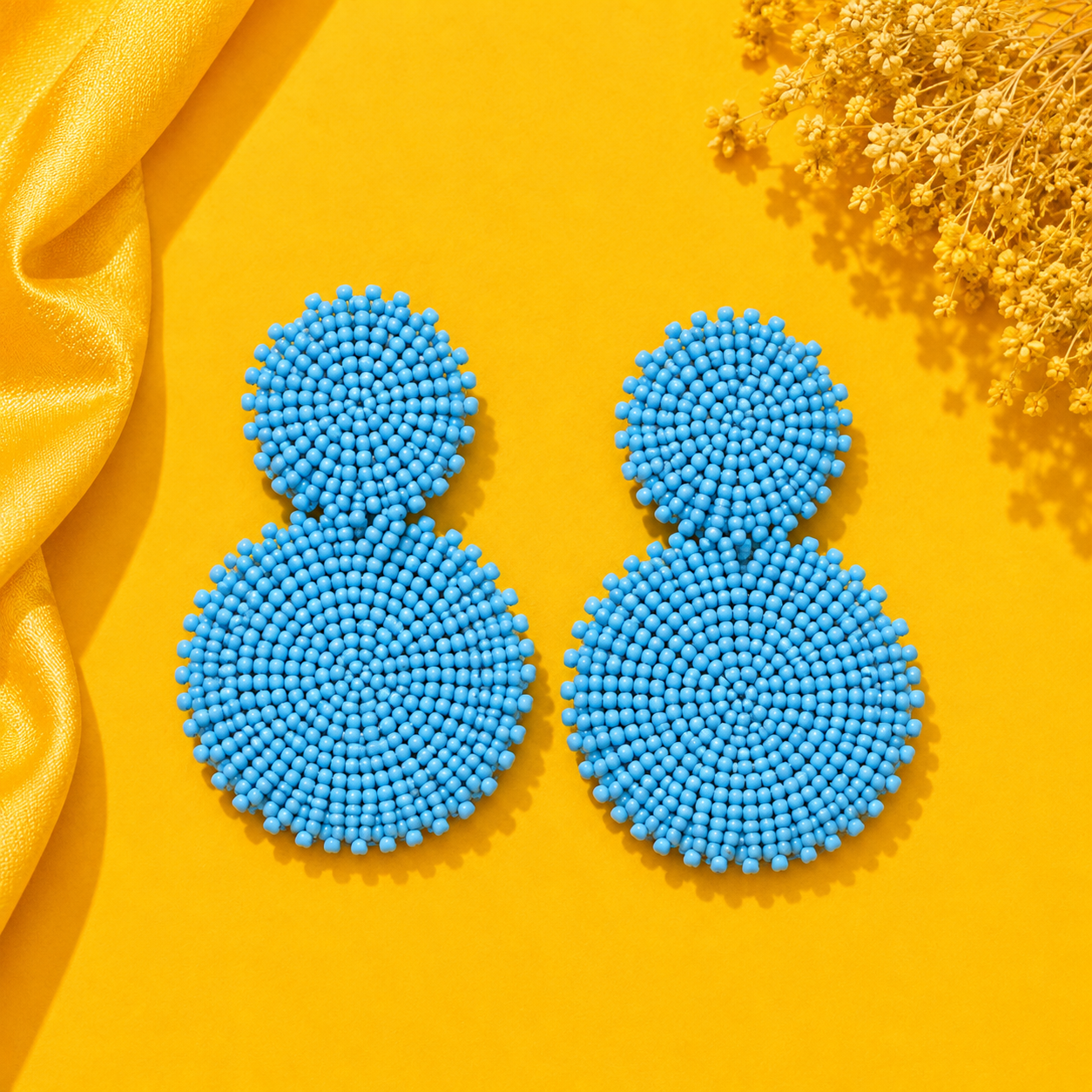 Beaded Statement Earrings | Handmade Boho Drop Earrings