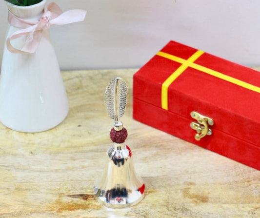 German silver Pooja Bell with box