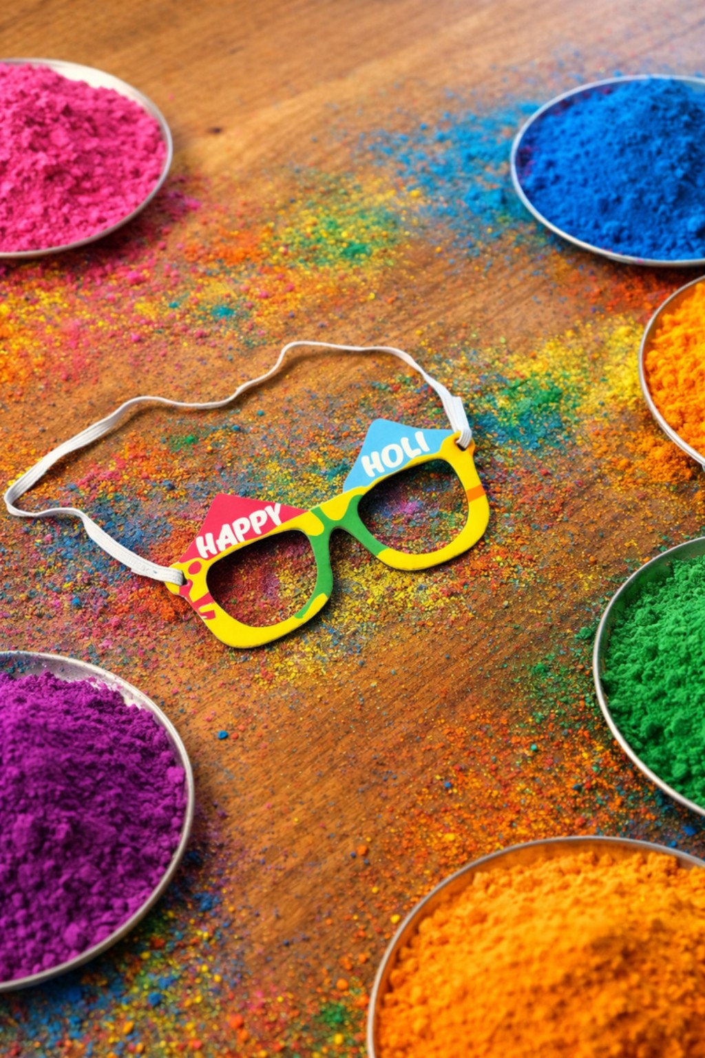 Happy Holi Party Glasses for Friends | Colorful Holi Theme Sunglasses Props - set of 10