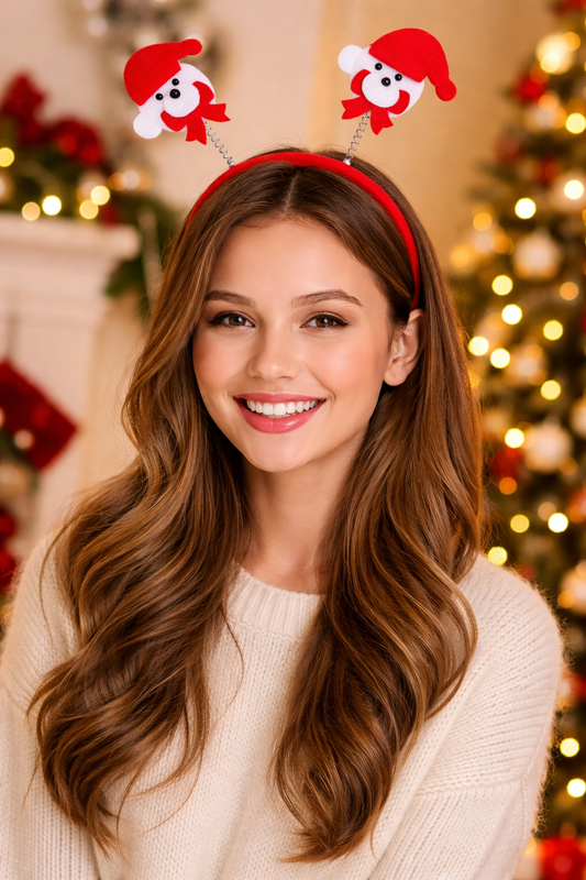 Christmas Hair Accessories for Women – Santa Headband Party Wear