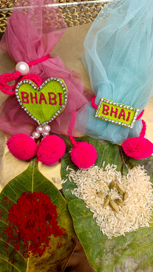 Bhai bhabhi  Love Rakhi  lumba set— Simple, Bold, and Bright! 🎁