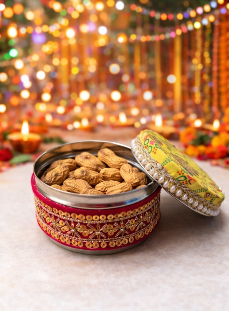 Lohri & Makar Sankranti Gift Hamper | Festive Stainless Steel Tiffin with sweet treats