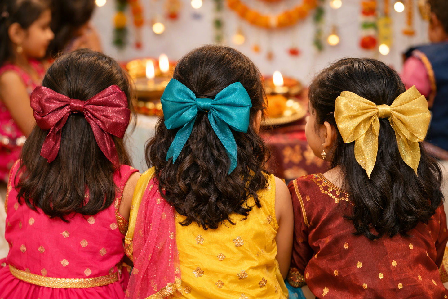 Little Gift for Our Little Goddess – Navratri Kanjak Gift Card with Satin Bow | House of Bulbul | Kanjak hamper | unique kanjak gifts
