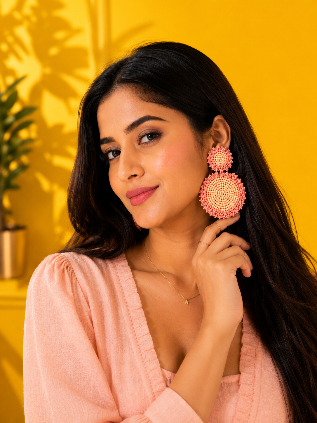 Beaded Statement Earrings | Handmade Boho Drop Earrings