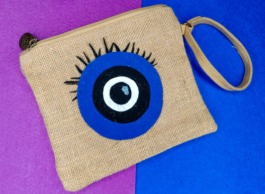 Handmade Jute coin pouch